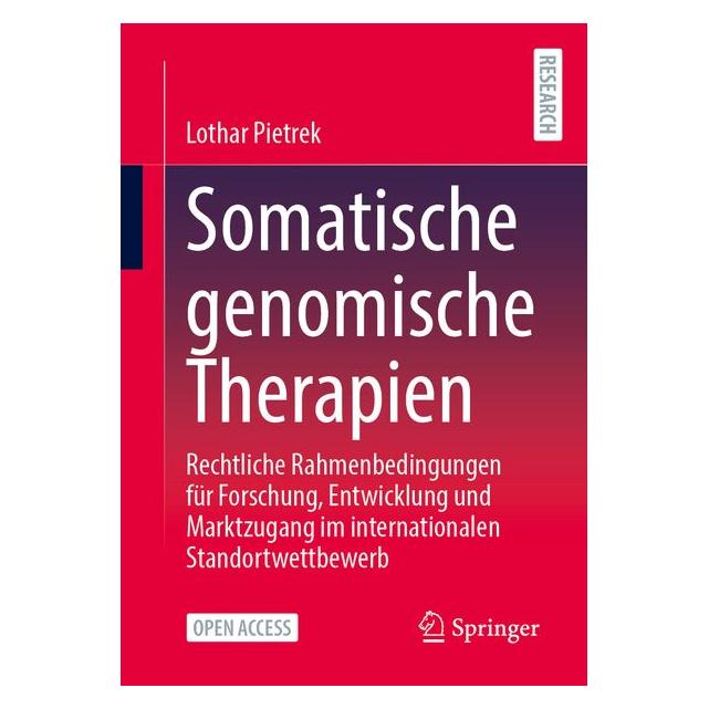 Springer Somatische genomische Therapien (Deutsch, Lothar Pietrek) (72680325)