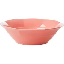 RICE Melamin Suppenteller einfarbig, Ø19 x H5,5cm, koralle