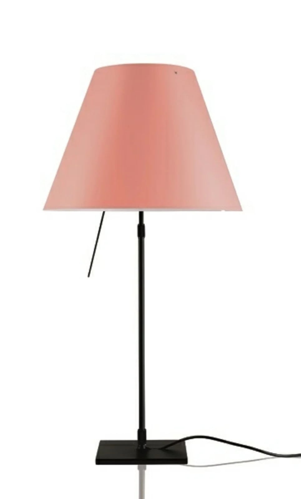 Luceplan Costanza Tafellamp met Dimmer Zwart/Edgy Pink - Aluminium