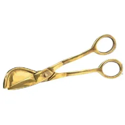 Kerzen Dochtschere Messing Gold Antik Länge 15 cm, für Altarkerzen, Stumpen und Leuchterkerzen