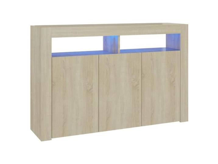 Buffet bas - SALALIS - DP09528 - Chêne sonoma - Lumières LED RVB - 115 5x30x75 cm