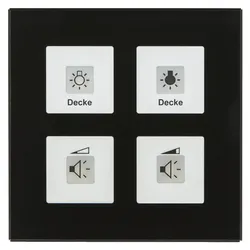 MDT technologies KNX RF+Funk Glastaster RF-GTT4S.01