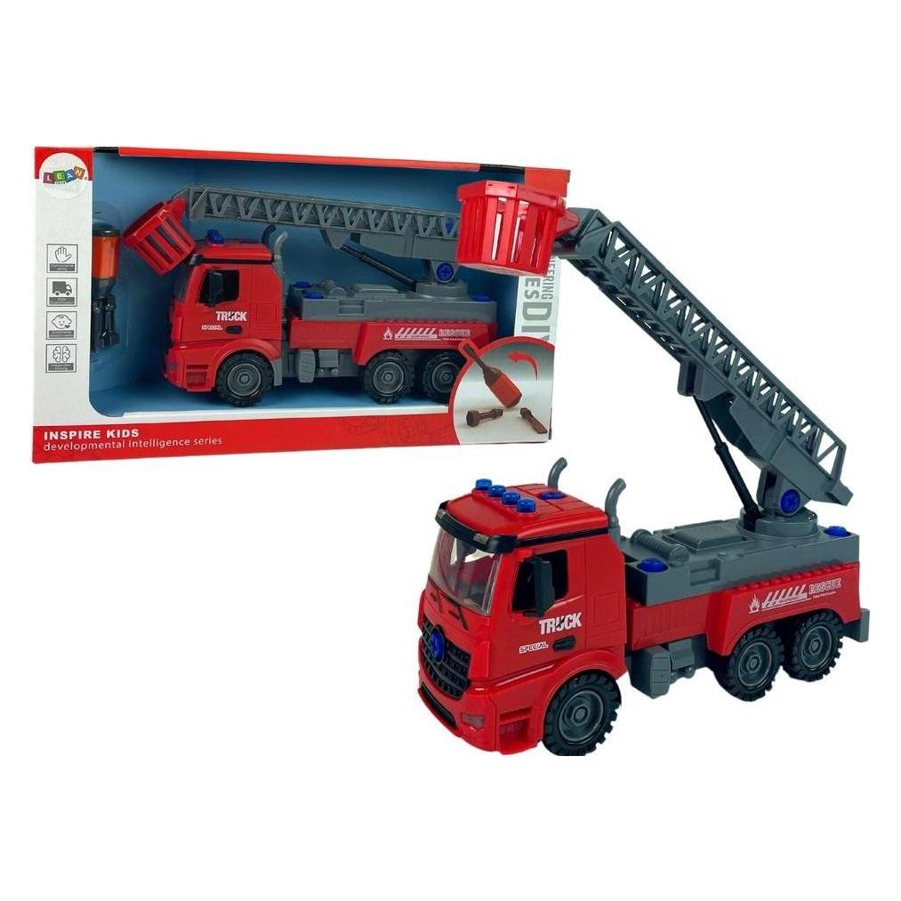 Lean Toys Lean Cars DIY Schraubendreher Red Feuerwache (516284)
