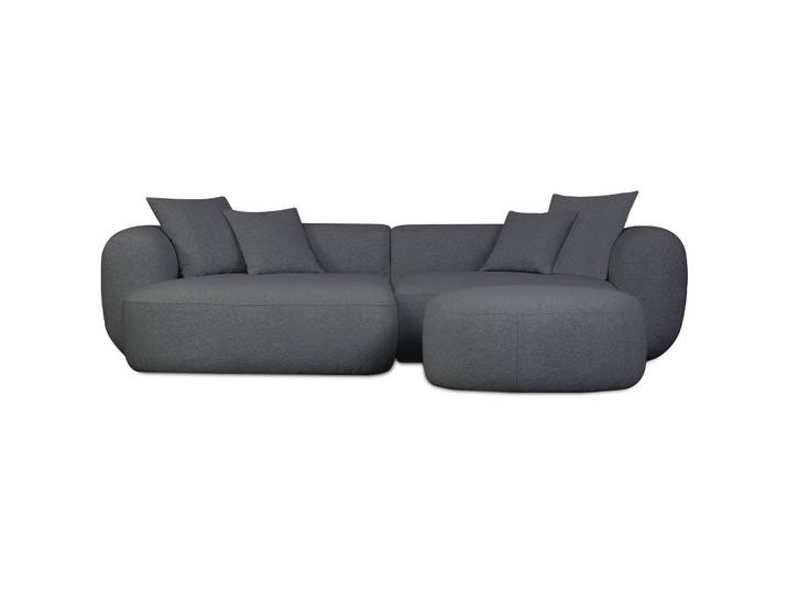 Modulares Ecksofa Baomi L-förmig mit linksseitigem Hocker,