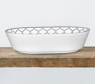 "Noritake Eternal Palace Oval Vegetable Bowl, 9.75"", 46 oz"