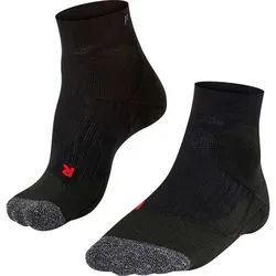 FALKE TE2 Short Herren Socken, Größe 39-41 in Schwarz Schwarz