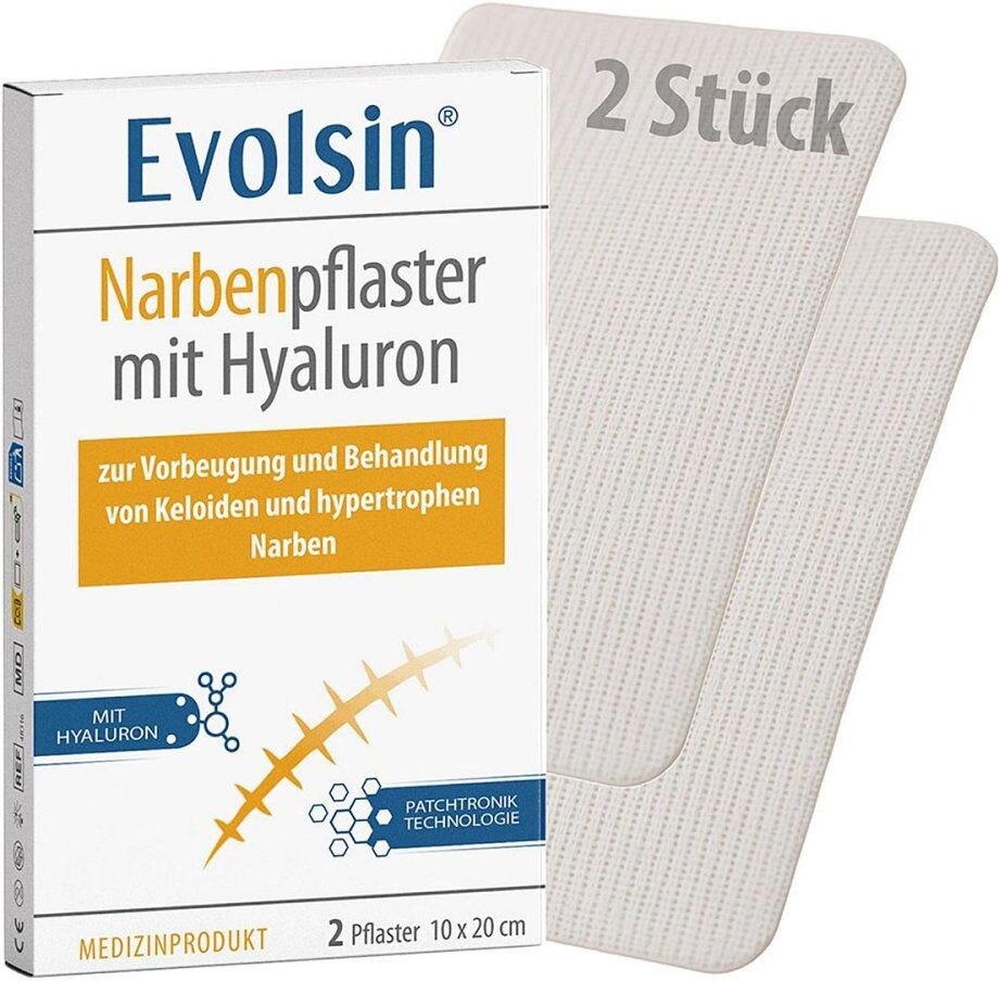 Evolsin Narbenpflaster mit Hyaluron 10x20 cm