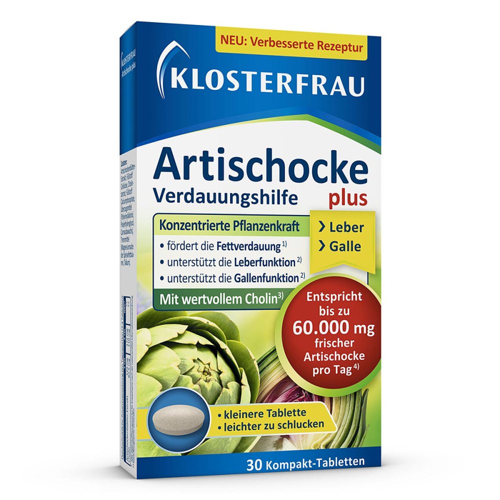 MCM KLOSTERFRAU Vertr. GmbH Klosterfrau Artischocke Plus Cholin Tabletten 00088905