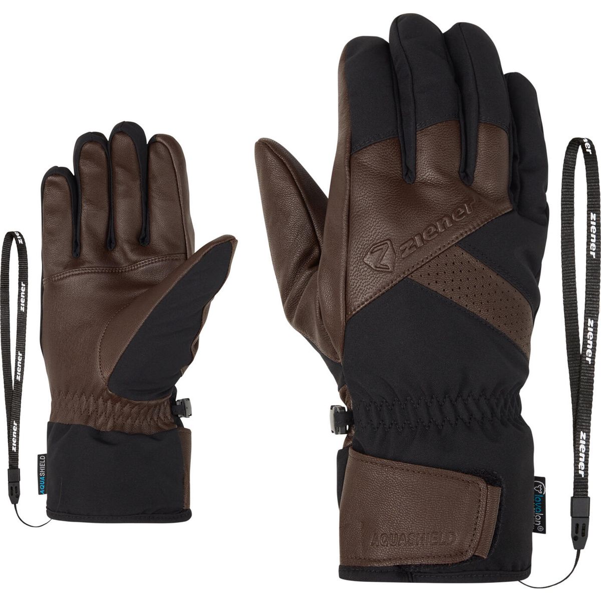 Ziener Getter-z AS AW Glove man dark brown (335) 7,5 111014-335-7,5