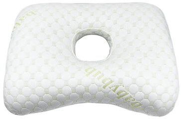 Uplifted Finds Bamboo Fiber Ear Pillow Orthopedic Side Sleeping Pillow For Adults And Seniors white