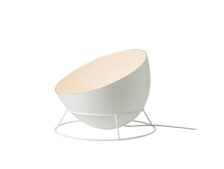 IN-ES.ARTDESIGN lampadaire H2O F (Blanc - acier et Nebulite)