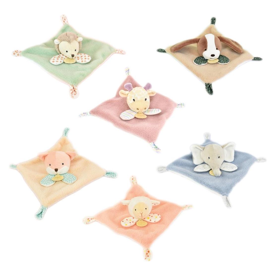 Doudou et Compagnie Rikiki Tiere Schmusetuch (Zufallsmodell) (19 x 15 cm) (DC4156)