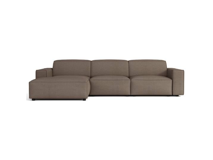 Modulares Ecksofa Sellmo, L-förmig, linksseitig, hellbrauner