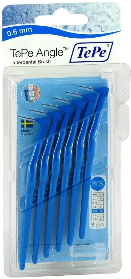 Tepe Angle Interdentalbürste 0,6mm blau 6stk