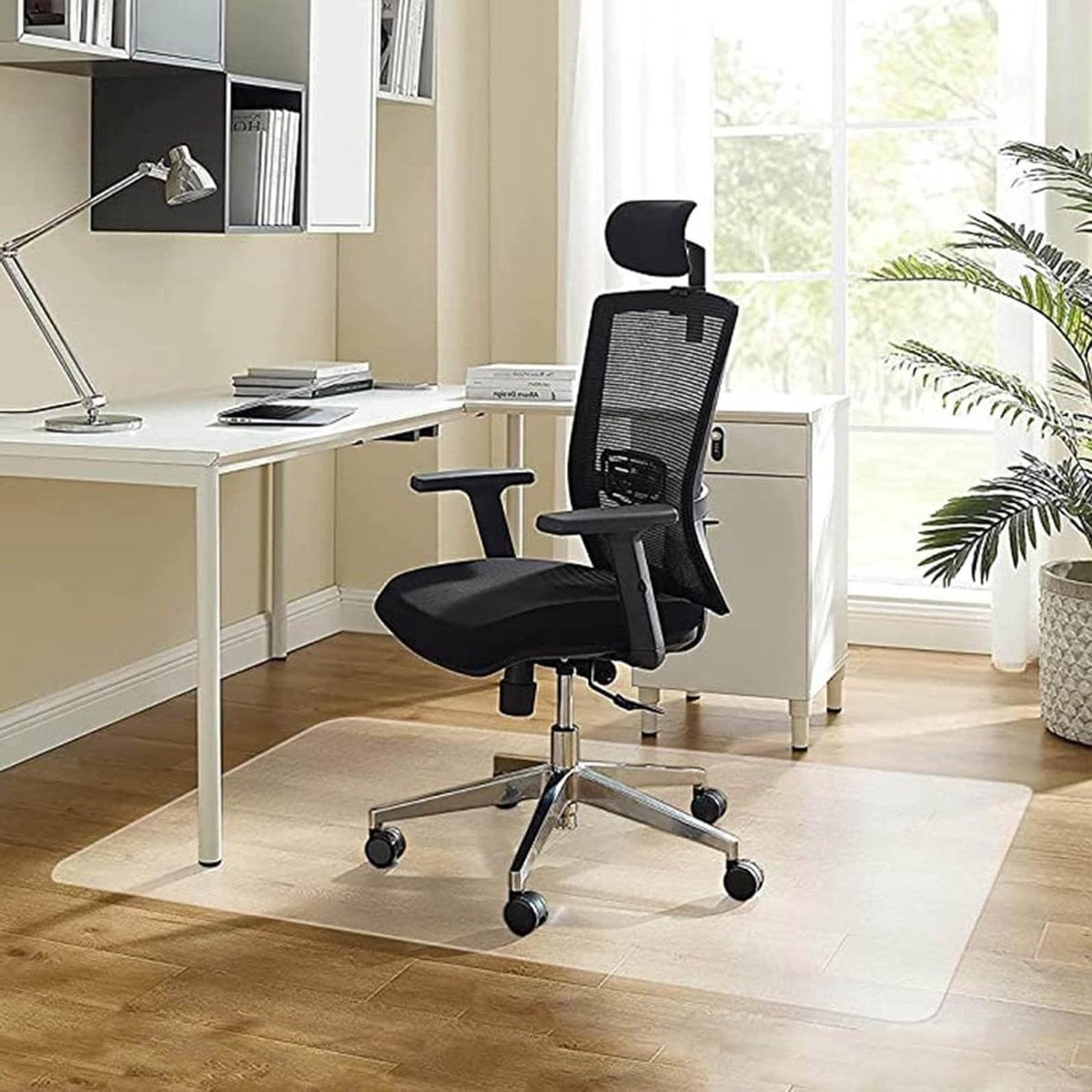 Transparante stoelmat vloerbeschermer 60 x 130 cm
