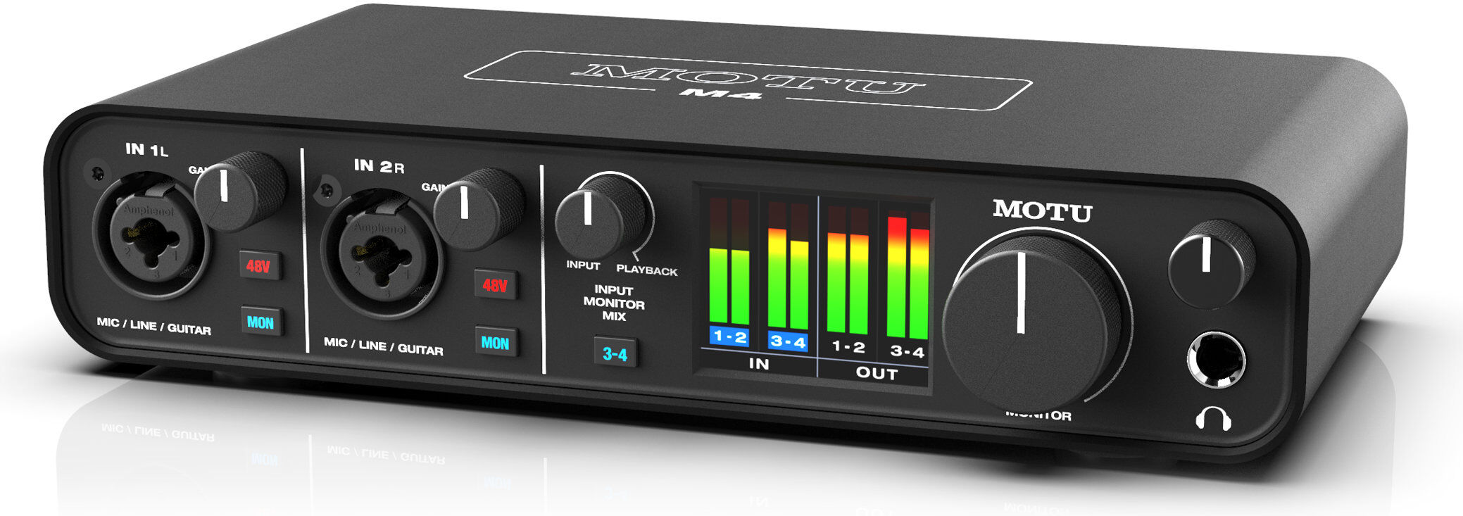 MOTU M4 Interface Áudio USB-C 4 Canais 24bits 192kHz
