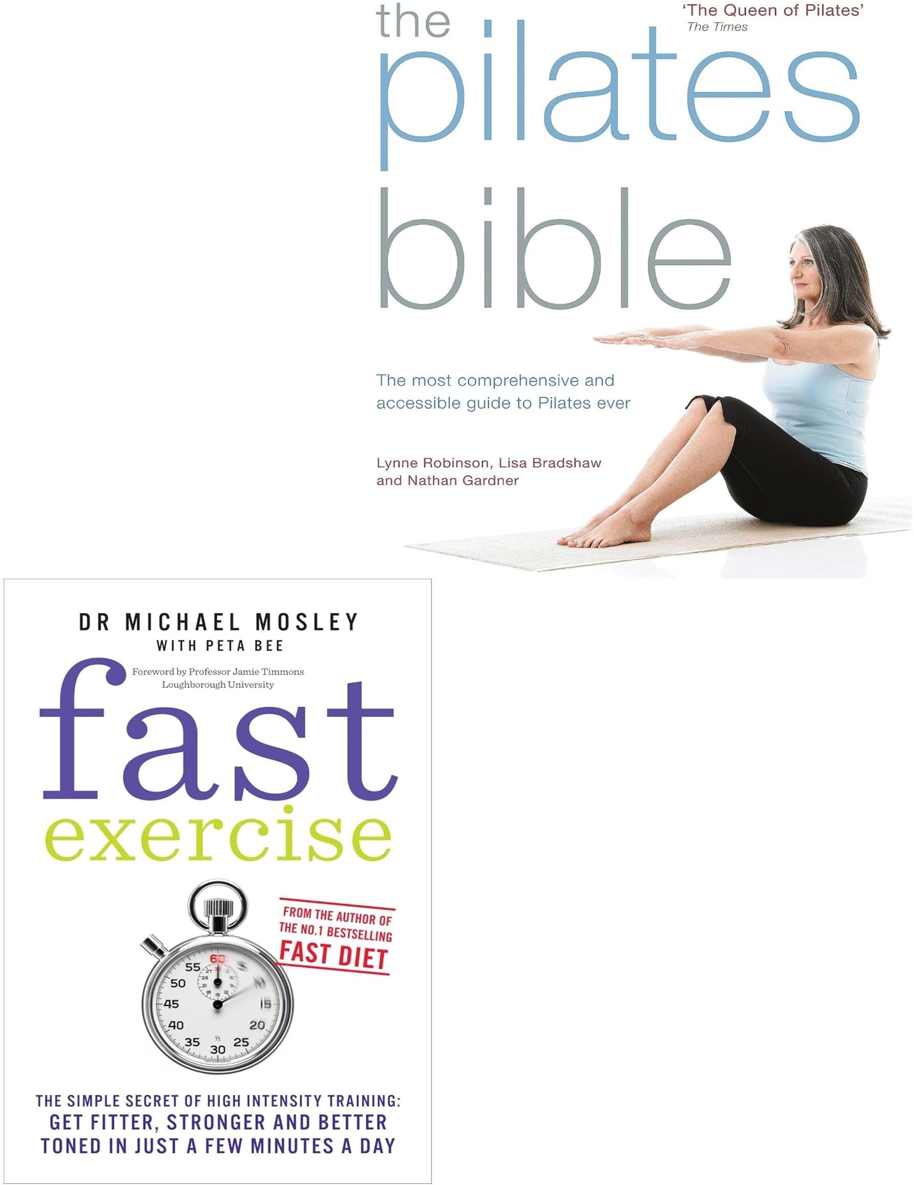 Kyle Books The Pilates Bible, Fast Exercise 2 Books Collection Set