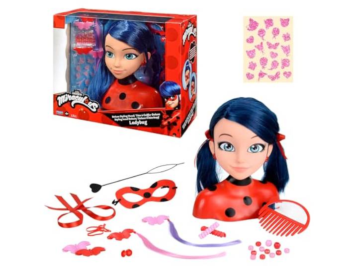 Bandai - Miraculous Ladybug - Kappershoofd Miraculous Deluxe 21cm - Kappershoofd Marinette + 30 accessoires - P50247