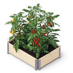 NOOR upyardTM Hochbeet Palettenrahmen Wandstärke 15 mm 80 x 60 cm natur