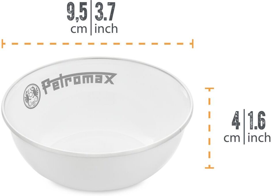 Petromax Schale Emaille 2er Set 160 ml weiss