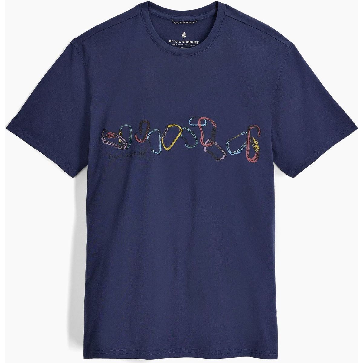 Royal Robbins M RR Graphic Tee navy belay pt (501) L Y12600143501L