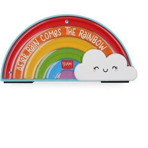 Legami Klebebandabroller Follow The Rainbow, bunt, Tischabroller für Klebeband 22mm x 10m