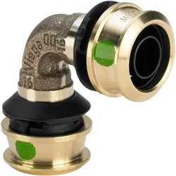 Viega, Rohrverbindungstechnik, Raxofix-Bogen 90° 40 Rotguss / glänzend