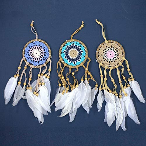 Pastelroze Macramé Dreamcatcher 9 cm