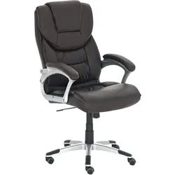 CLP Chefsessel TEXAS, Bürostuhl höhenverstellbar 48 - 56 cm, Wippfunktion, hochwertige Polsterung