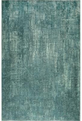 Domani Grove Machine Washable Distressed in Teal Area Rug
