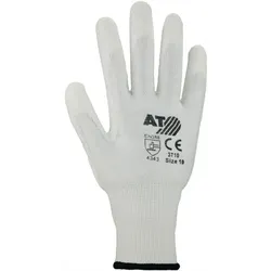 ASATEX Schnittschutzhandschuhe weiß Schnittschutzlevel 3 Gr. 7 - 3710/7