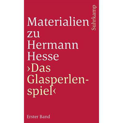 Materialien zu Hermann Hesse 'Das Glasperlenspiel'. Tl.1, Taschenbuch von Hermann Hesse, Suhrkamp, 978-3-518-36580-9