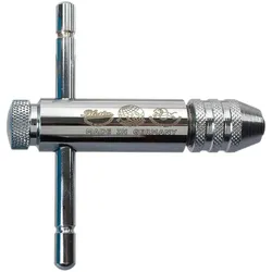 Dönges, Gewindeschneider + Gewindebohrer, Werkzeughalter PROFI mit Ratsche, M 5 - M 12, Grösse 2, 110 mm