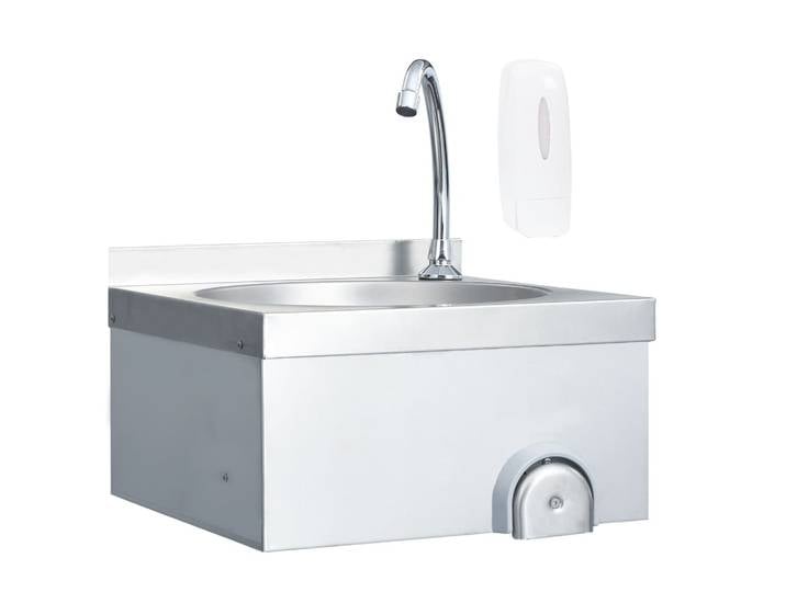 VIDAXL -Waschbecken mit Tap- und Seifspender Edelstahl (en anglais)