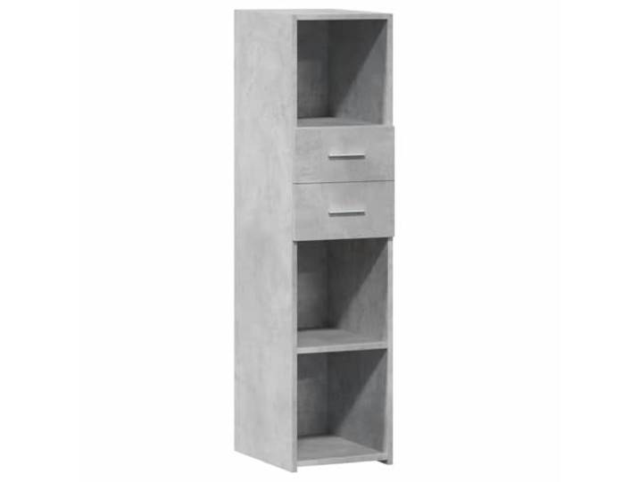 HKTMGDNG Highboard Schmal Betongrau 30x42,5x124 cm Beistellschrank Vielseitige Standkommode für Wohnzimmer und Flur, schafft geordneten Stauraum mit pflegeleichten Oberflächen.