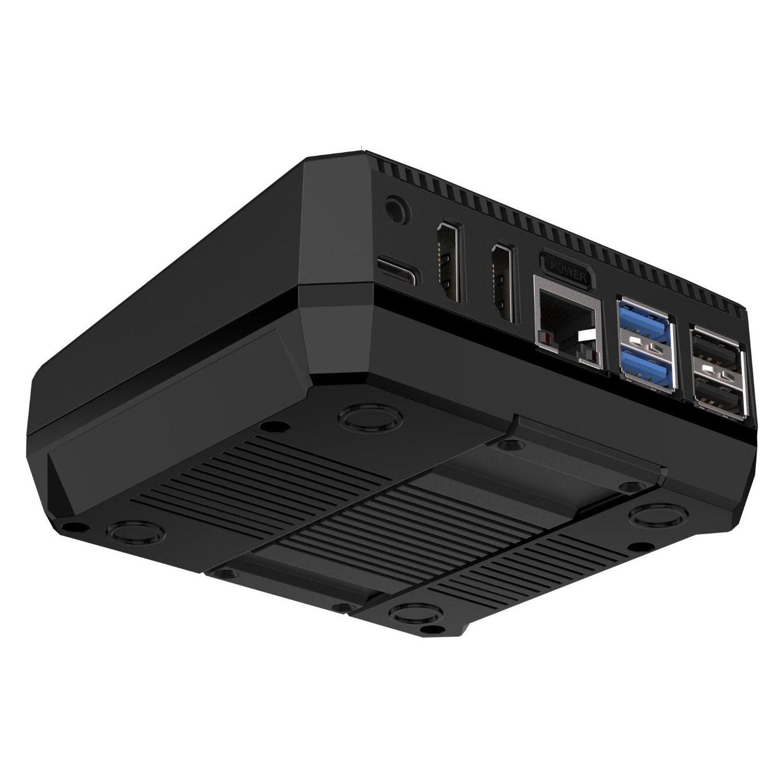 Argon ONE V3 M.2 NVMe PCIe-Gehäuse für Raspberry Pi 5 - mit Lüfter und Kühlkörper - Aluminium - schwarz (24396)