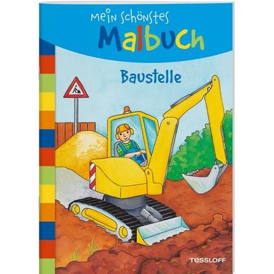 Mein schönstes Malbuch. Baustelle, Taschenbuch von Corina Beurenmeister, Tessloff Verlag Ragnar Tessloff GmbH & Co. KG, 978-3-7886-4208-2