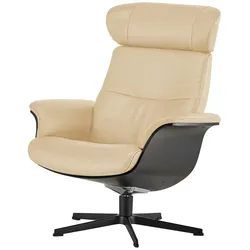 Relaxsessel aus Leder Timeout ¦ creme ¦ Maße (cm): B: 80 H: 101 T: 81.0