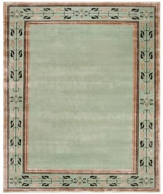 SAFAVIEH Couture Hand-knotted Makena Border Silk/ Wool Rug