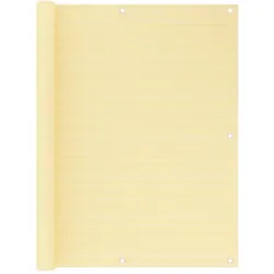vidaXL Balkon-Sichtschutz Beige 120x500 cm HDPE