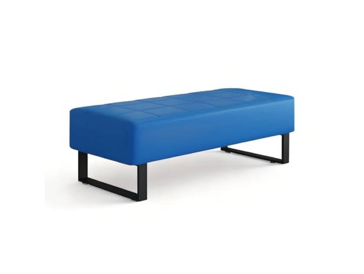 Cedario Wartezimmerbank, gepolsterte Sitzbank aus Kunstleder, 80 cm Stabiles Metallgestell, pflegeleichtes Kunstleder; ideal für Empfang, Praxis, Büro, Friseursalon und Wartebereich