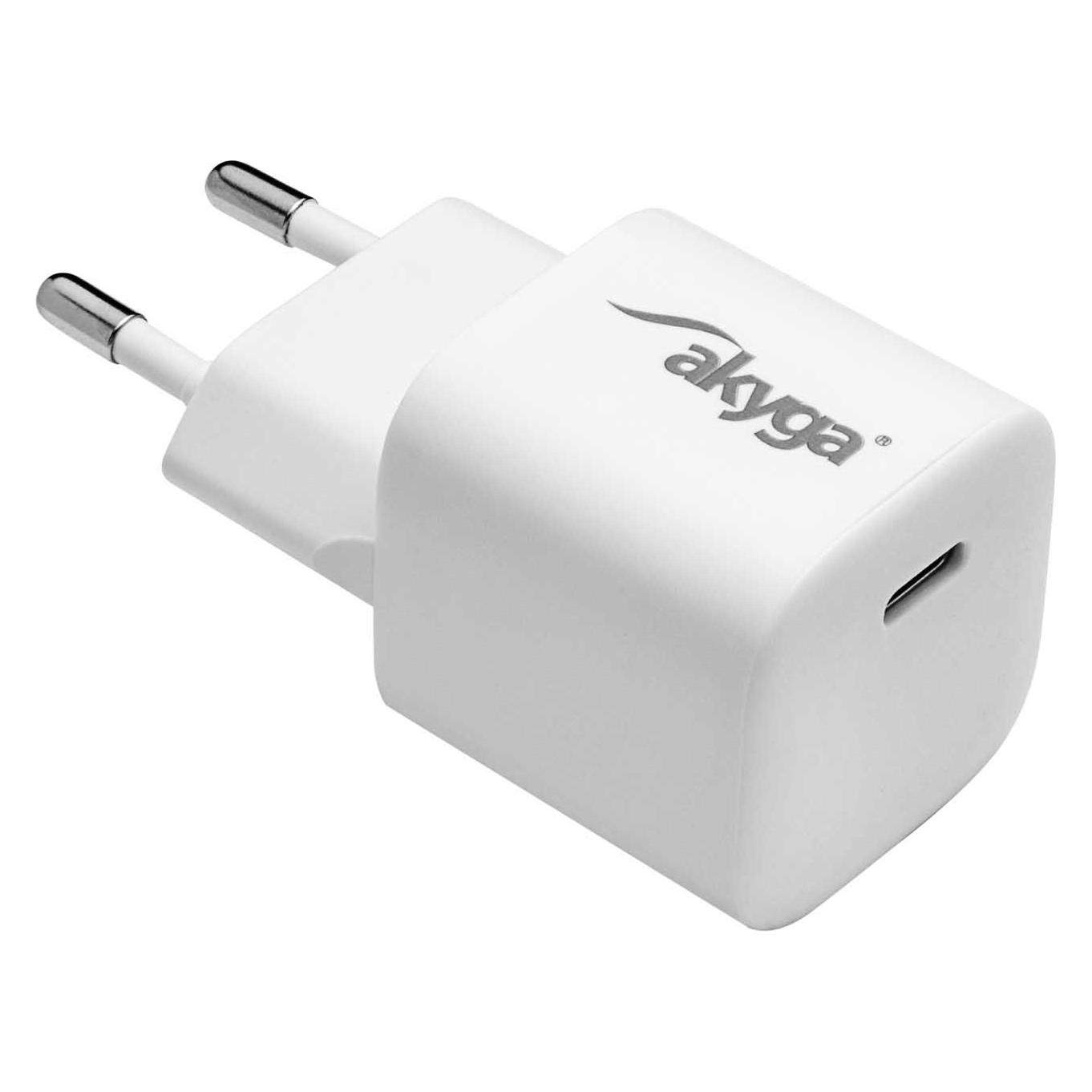 Akyga AK-CH-22 USB-Ladegerät 25 W Ausgangsstrom (max.) 3 A USB-C (25 W, 1 Port) (AK-CH-22)