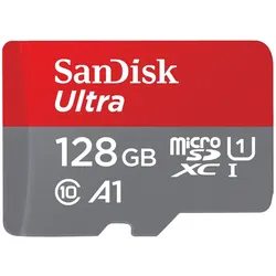 SanDisk Ultra microSDXC Speicherkarte 128GB + SD Adapter