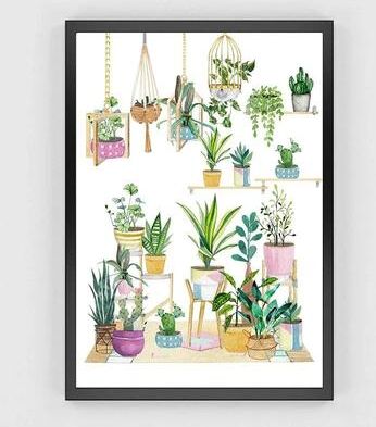 Uplift Essentials Green Botanical Leaves Canvas Art Calming Nature Inspired Prints For Modern Interiors style 4 20 X 28 In