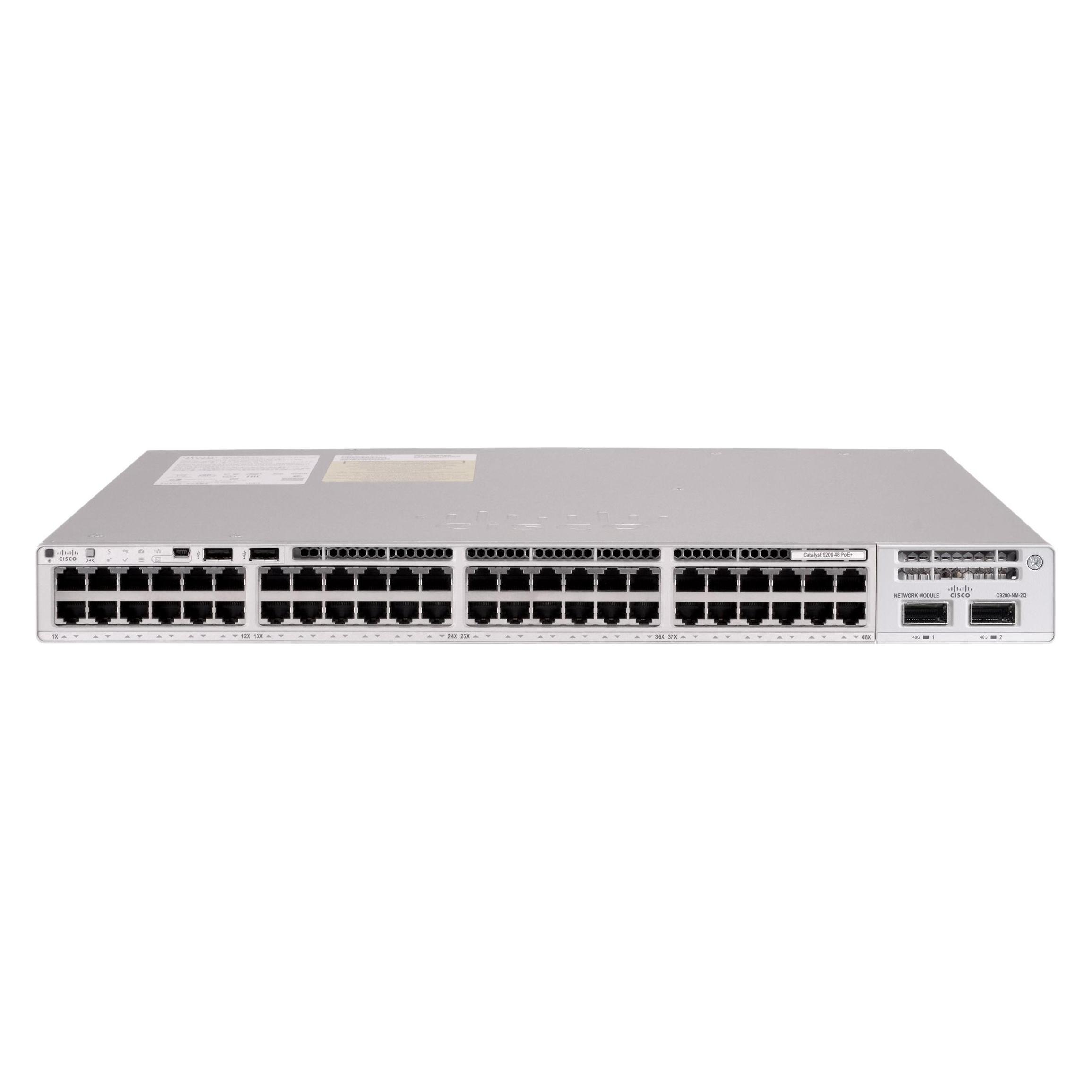 Cisco CAT9200L stack. Switch, Network Es (48 Ports) (C9200L-48PXG-4X-E)