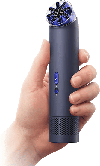 Mini ventilador - Dyson HushJet™ Cool, 3 en 1, Bateria, Carga USB-C, Potencia 40 W, 5 Velocidades+ modo Boost, Ink/Cobalt