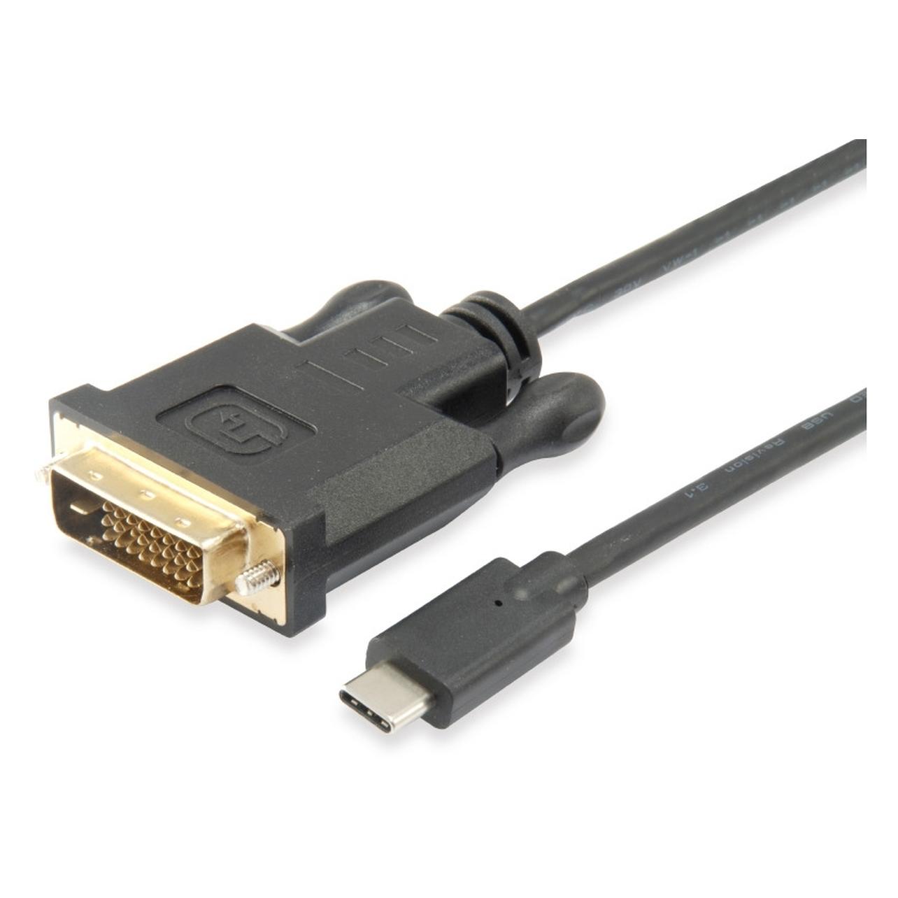 equip USB Typ C - DVI-D (133468)