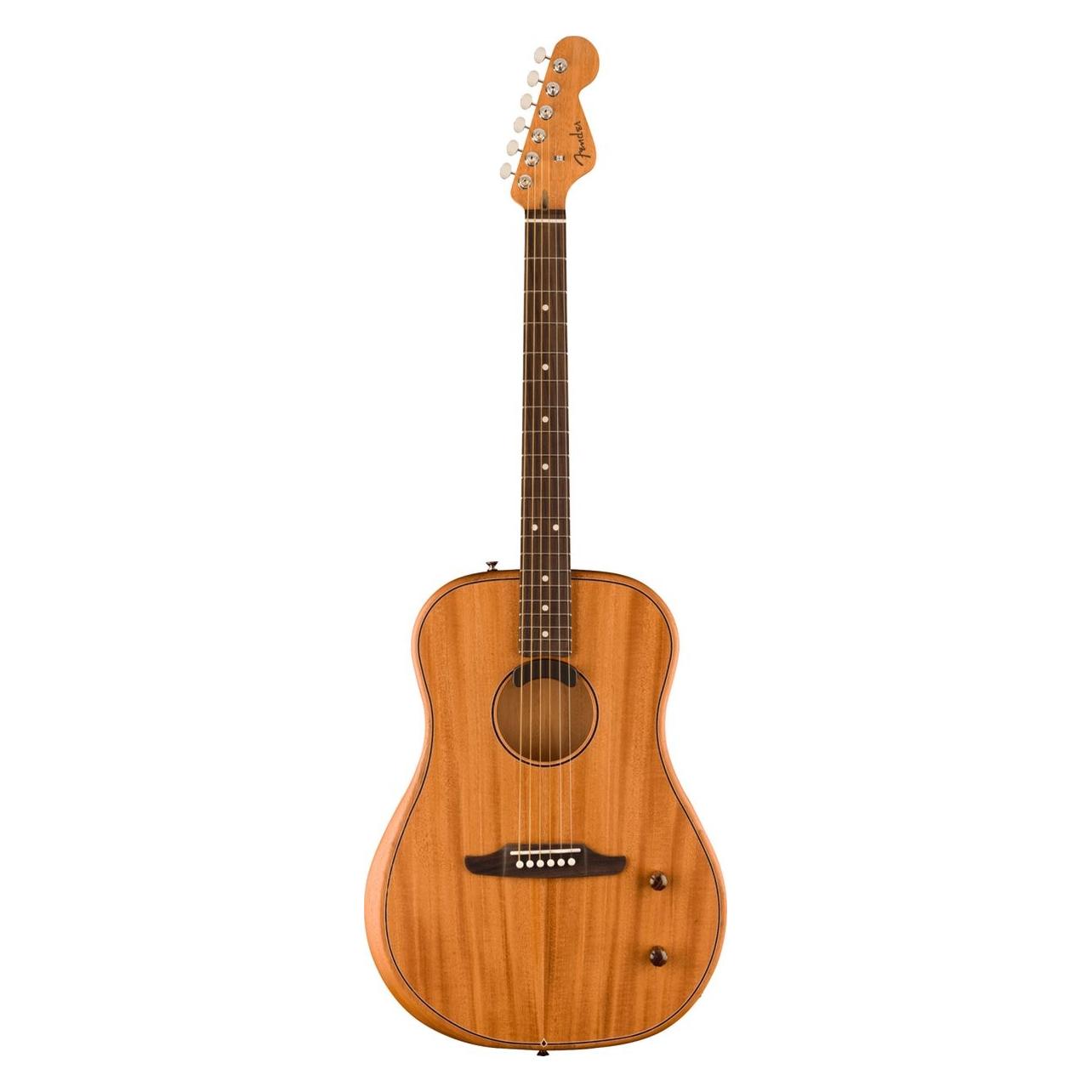 Fender Highway Series Dreadnought RW All-Mahogany elektrisch-akoestische westerngitaar met deluxe gigbag (Akustik Gitarre, Mahagoni, Rosewood) (0972512122)