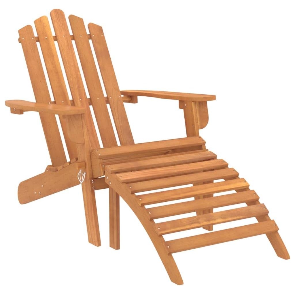 Gartenmöbel-Set Adirondack, Massivholz-Akazie, Braun, 3-teilig, Lounge-Set