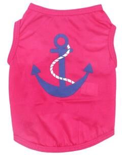 Uplifted Finds Summer Breathable Pet Vest Pajamas rose Anchor m